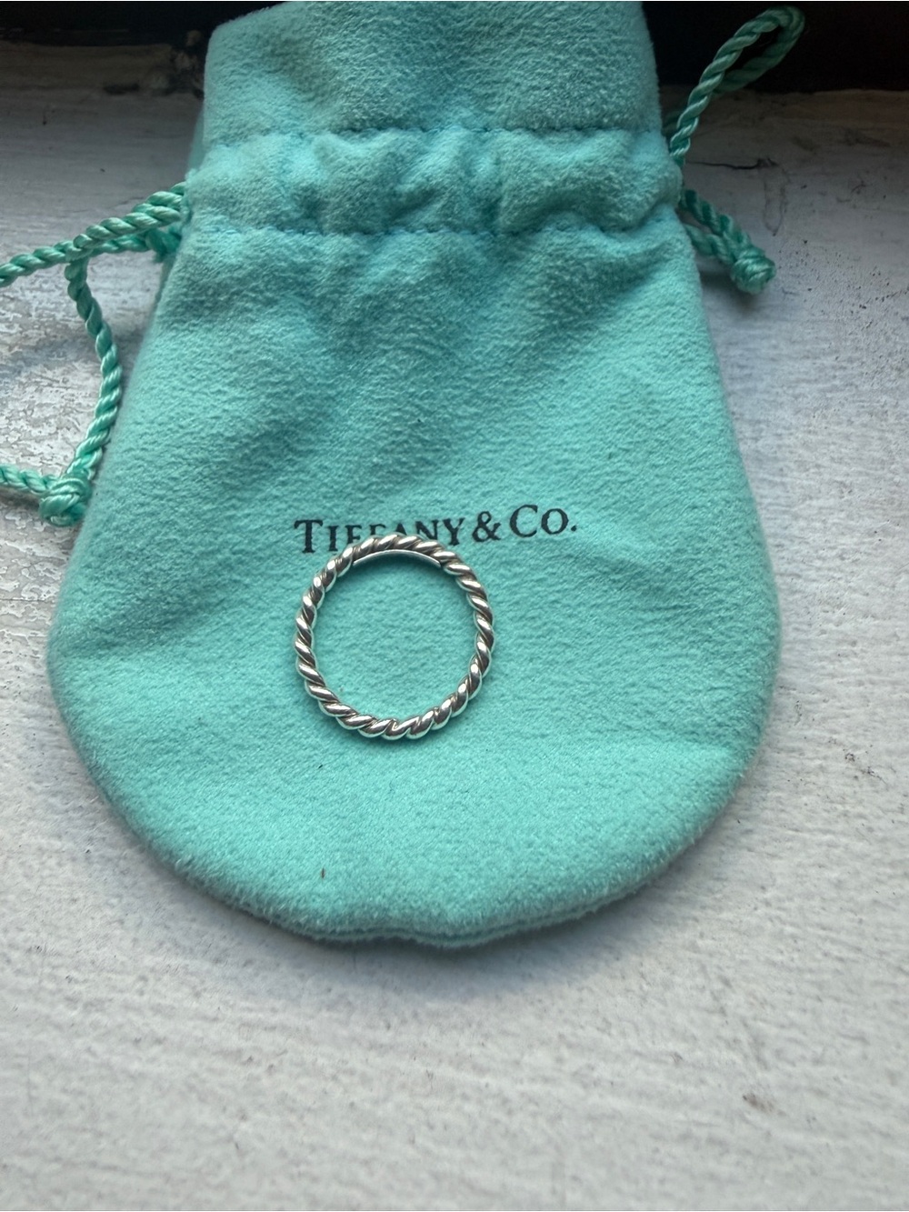 Tiffany & Co. Twisted Rope Ring (Stamped Silver)